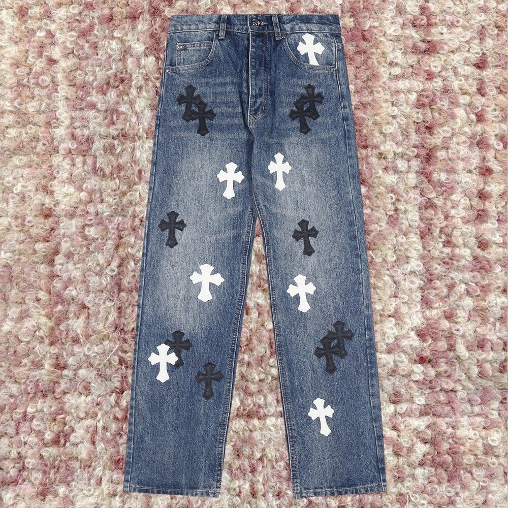 Chrome Hearts Men's Blue Jeans